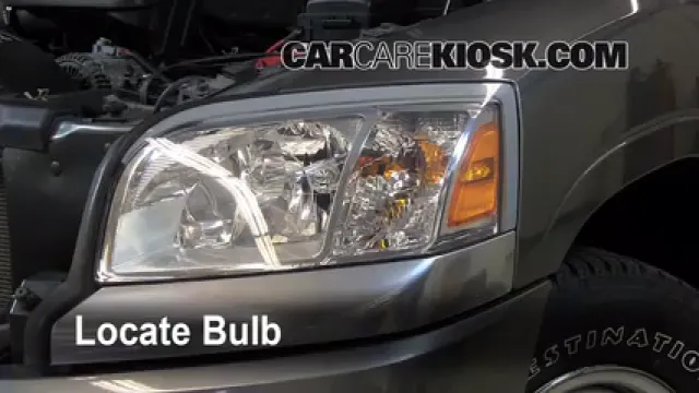 2007 Mitsubishi Raider LS 3.7L V6 Extended Cab Pickup Éclairage Feux de route (remplacer l'ampoule)